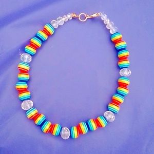 🌈 Rainbow crystal anklet 🌈